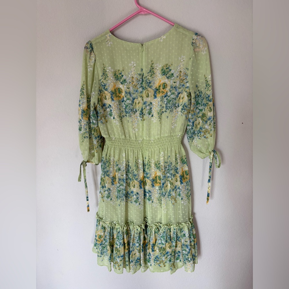 Taylor Vintage Style floral chiffon dress - Picture 3 of 8